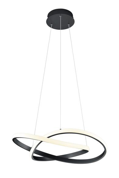 LED-Pendelleuchte COURSE 27 5W von REALITY Leuchten R32051132 Schwarz
