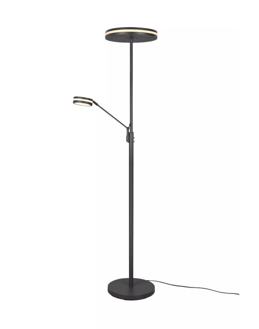 LED-Stehlampe Anthrazit 1 Stück Metall Dunkelgrau