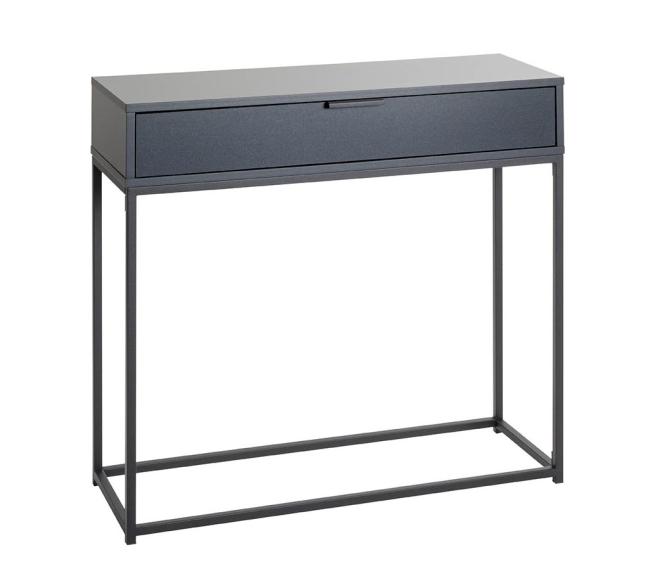 Konsole ca. 80x77x28 cm Schwarz / Anthrazit