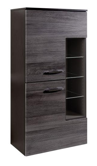 Midischrank 65 Florida von Held Möbel Eiche rauchsilber / Graphitgrau