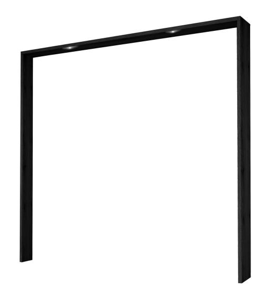Passepartout inkl Beleuchtung für Schweber 270 cm breit von Forte Schlammeiche