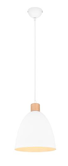 Pendelleuchte JAGGER 1xE27 ohne Leuchtmittel von REALITY Leuchten R30681031 Weiß / Hellbraun
