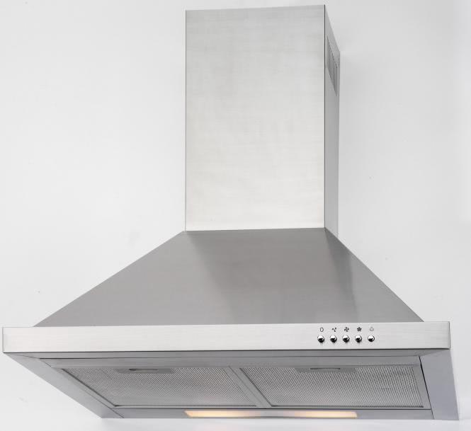 PKM 6090-2H Wandhaube Dunstabzugshaube inkl LED Beleuchtung Edelstahl 60 cm