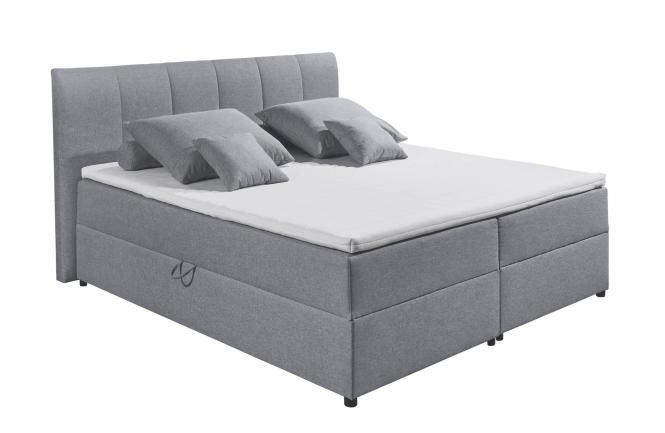 160x200 Polsterbett inkl Bettkasten GRANADA 2 Grau
