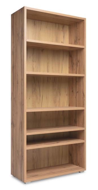 Regal inkl. 5-Böden ca. 191 cm hoch Honig-Eiche