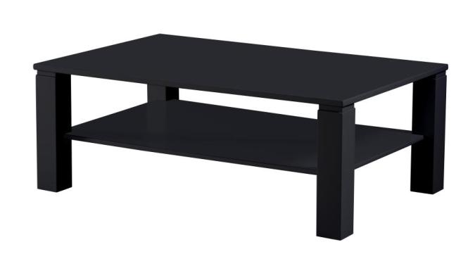 Couchtisch ca. 110x70x41 cm Schwarz Matt Lack