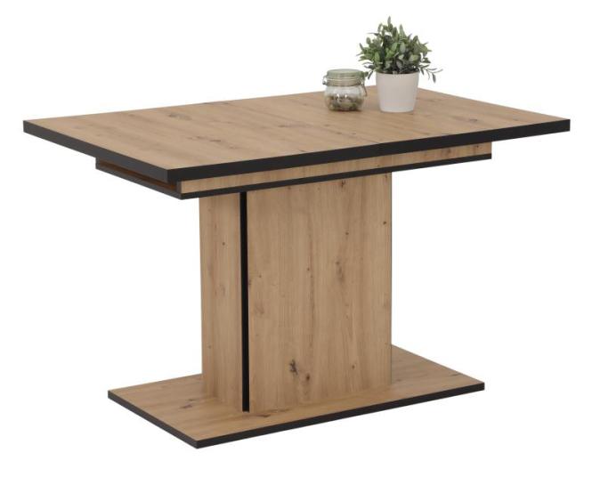 Säulentisch ausziehbar 120-160cm ARIANA I T von Hela Artisan Eiche / Schwarz