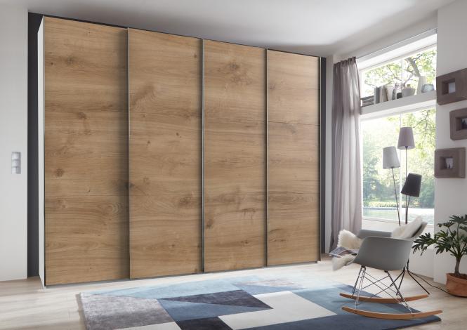 Schwebetürenschrank 3m breit inkl. Syncro-Technik LEVEL36 A von WIMEX Braun