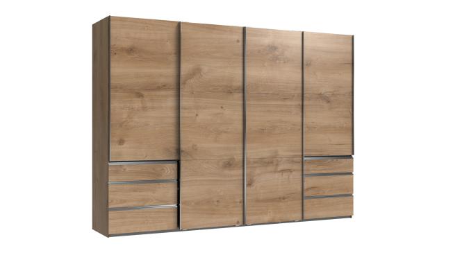 Schwebetürenschrank 4trg inkl. Syncro-Technik LEVEL36 A von WIMEX Braun