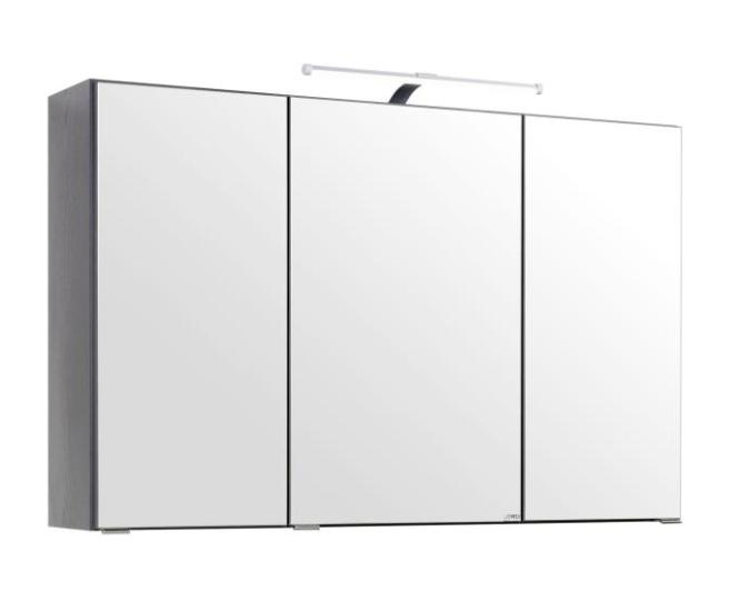 Spiegelschrank 100 inkl LED Beleuchtung Florida von Held Möbel Graphit