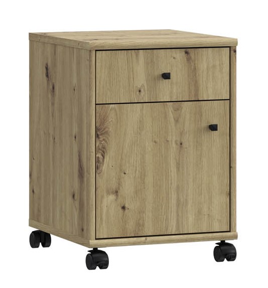 Rollcontainer inkl. 1 Tür und 1 Schubkasten TEMPRA von Forte Artisan