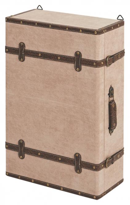 Wandregal Wandkoffer inkl Schubladen CASE-3 von Reality Import Vintage Beige