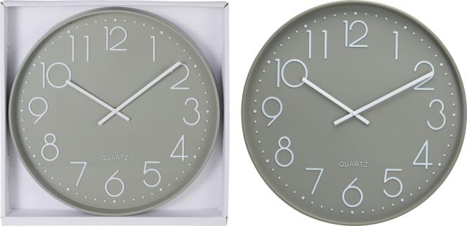 WANDUHR 1 Stück Rund Polypropylen Glas Durchmeser ca. 50 cm Grün Olivfarbig