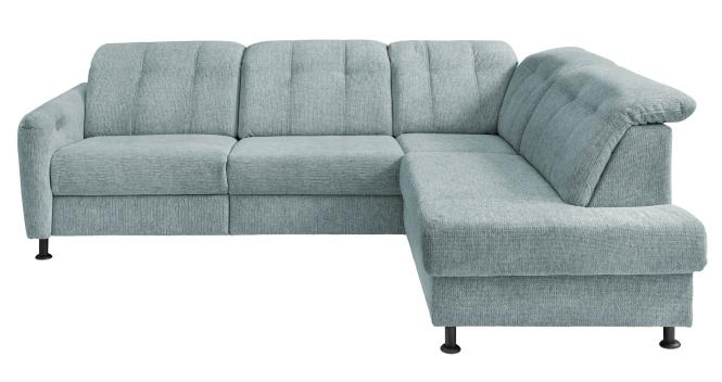Wohnlandschaft Ottomane rechts inkl Relaxfunktion und Bettkasten MINORI Mint