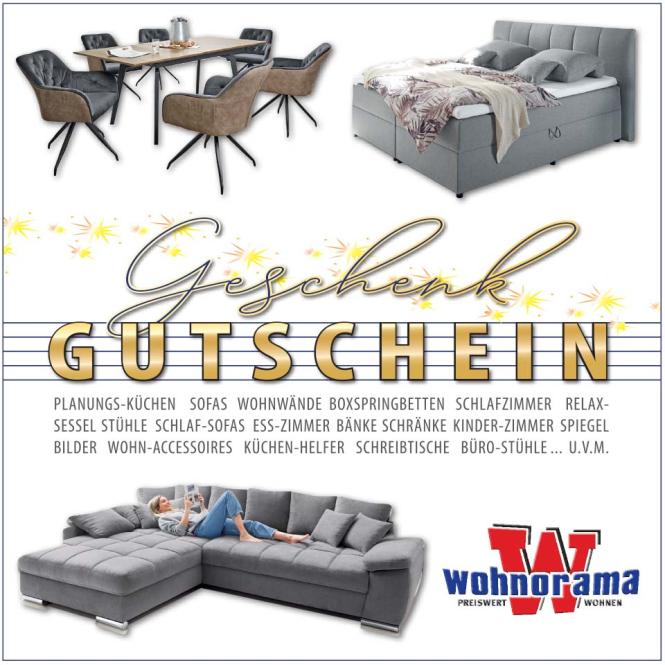 Wohnorama Geschenkgutschein im Wert von 50 Euro