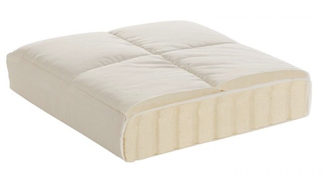 Matratzentopper LUNA Baumwoll-Satin mit Schafschurwolle von Prolana 180 x 200 cm