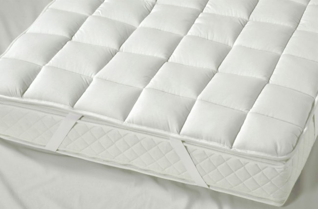 Unterbett CESENA Schurwolle dick mit Spannbändern von Prolana 140 x 200 cm