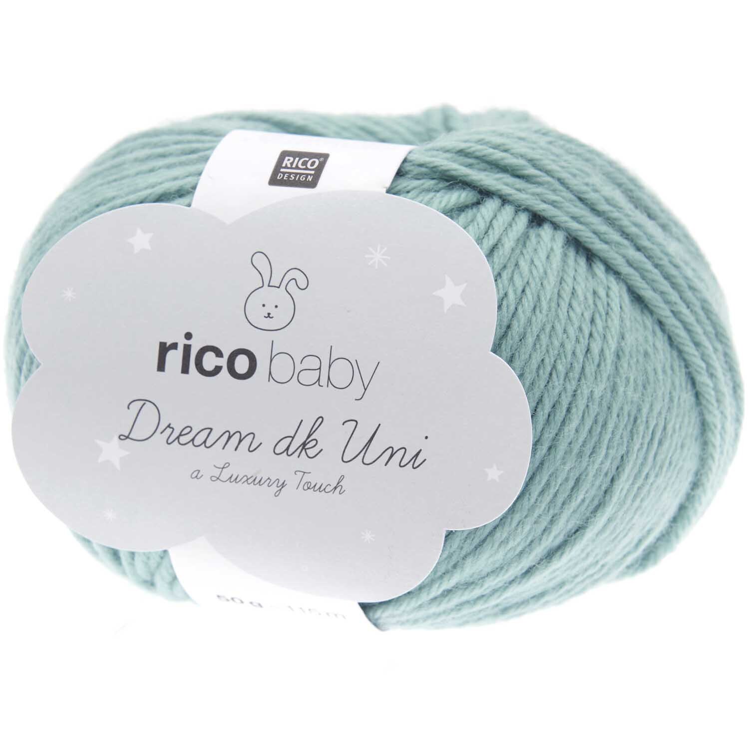 Rico Design Rico Baby Dream dk uni - A Luxury Touch Aqua
