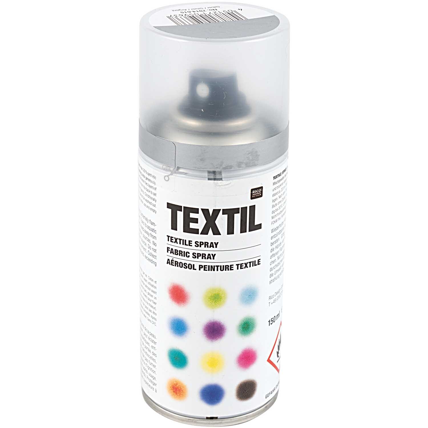 Rico Design Textil Spray silber Silber