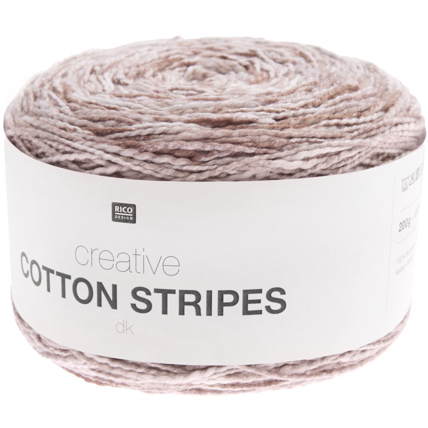 Rico Design Creative Cotton Stripes dk Pebbles