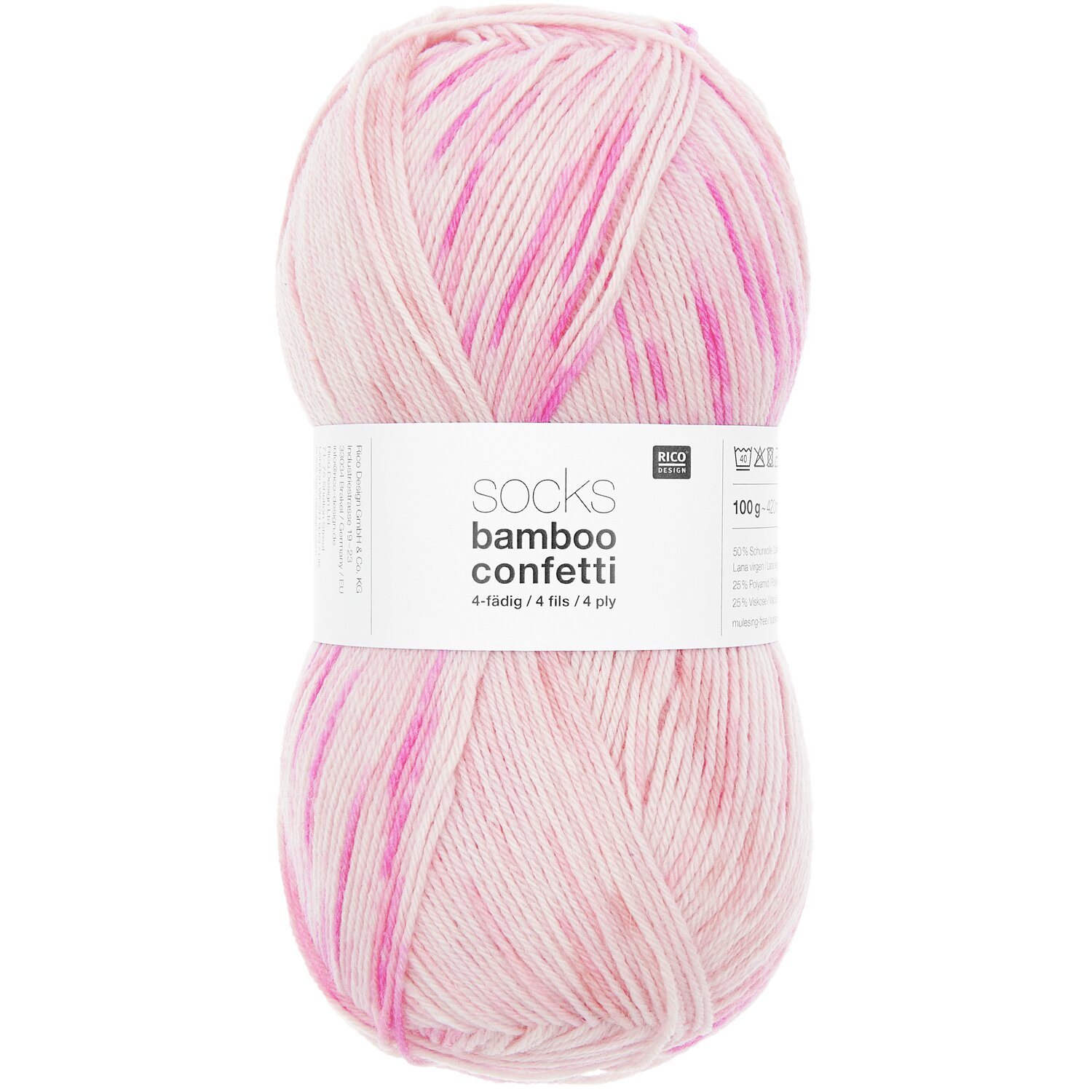 Rico Design Superba Bamboo superwash Confetti Candy