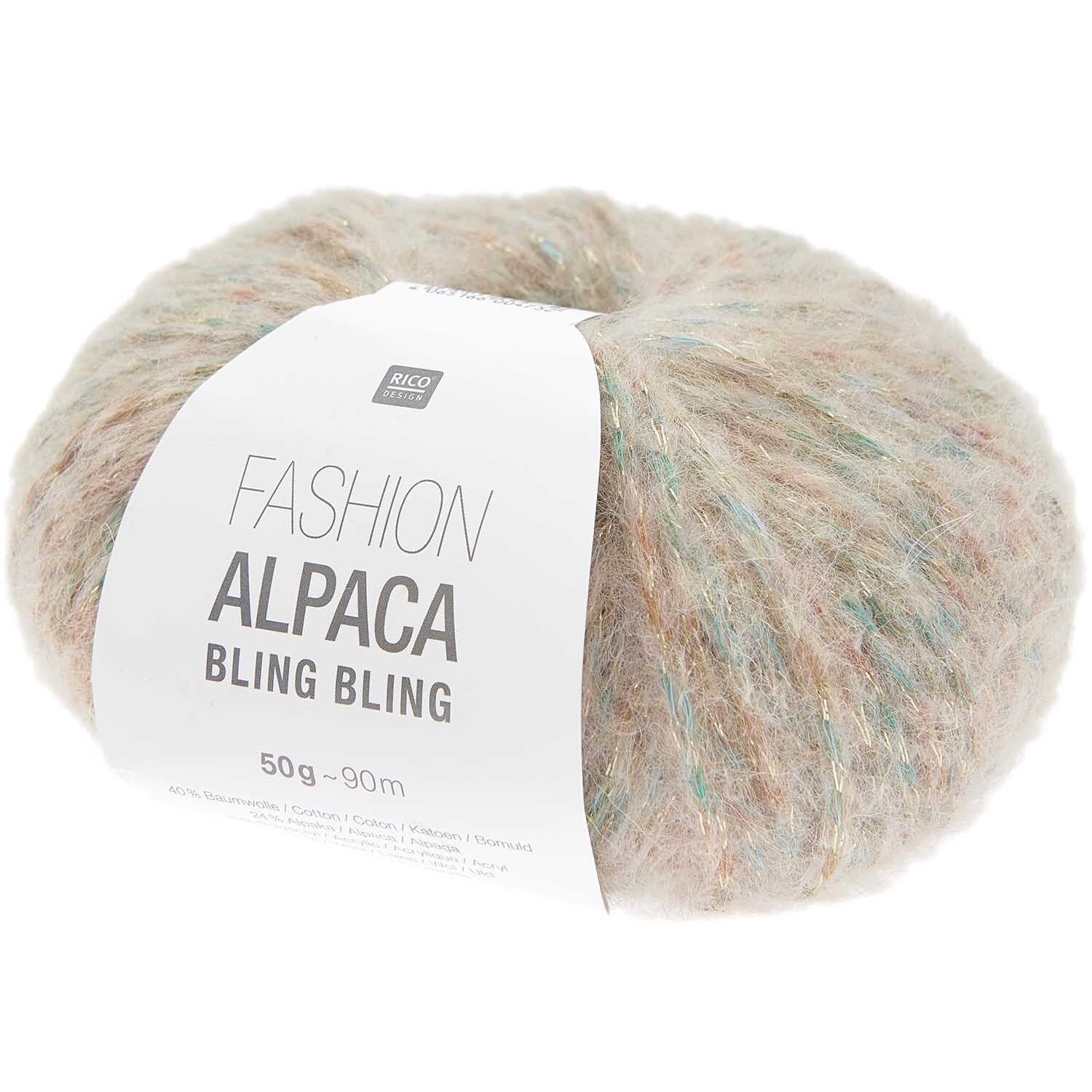 Rico Design Fashion Alpaca BLING BLING Pastell