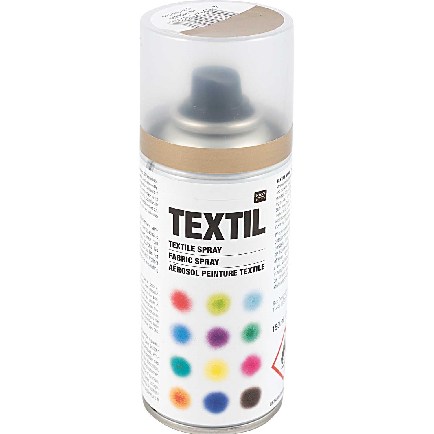 Rico Design Textil Spray gold 150ml Gold