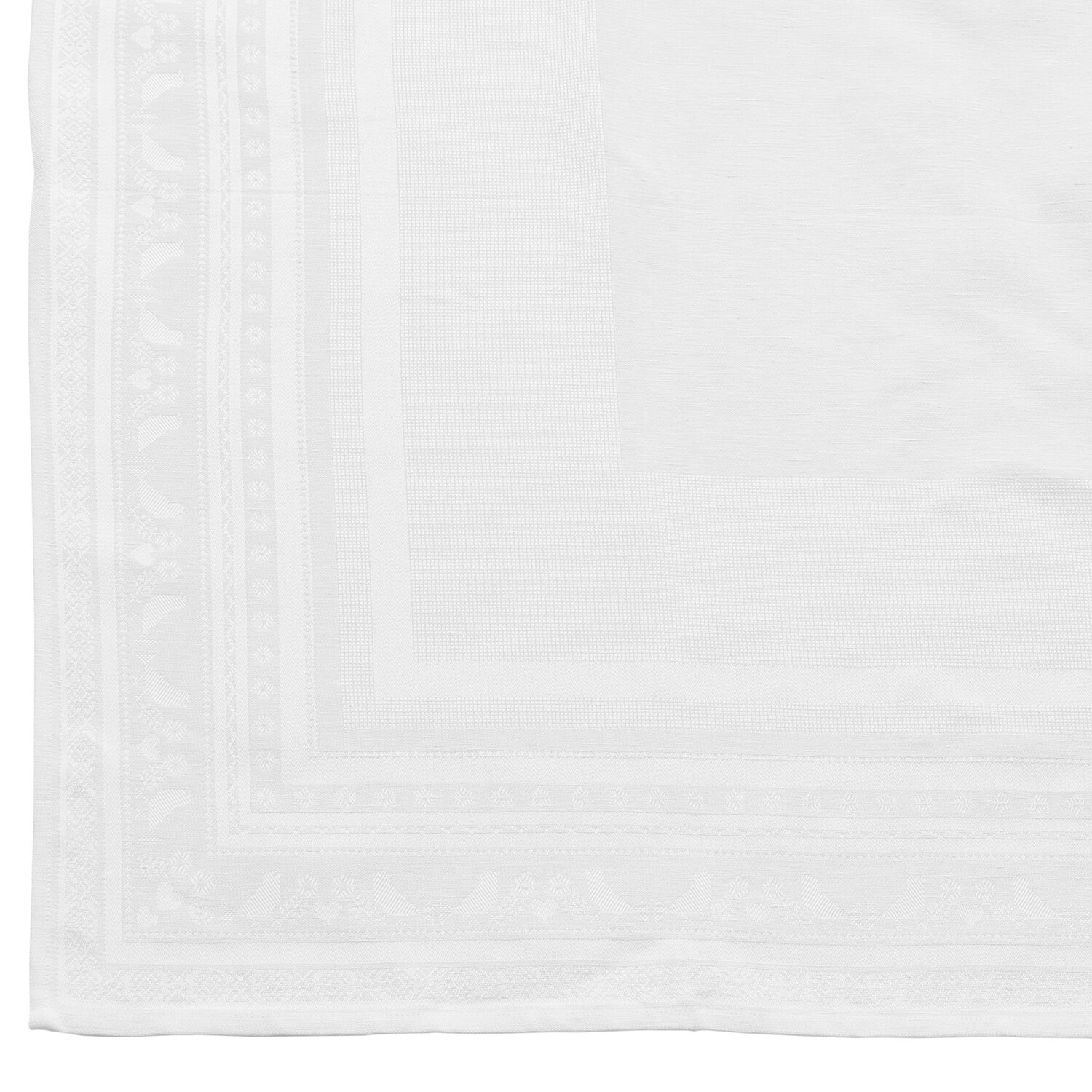 Rico Design Tischdecke zum Besticken weiß 92x92cm
