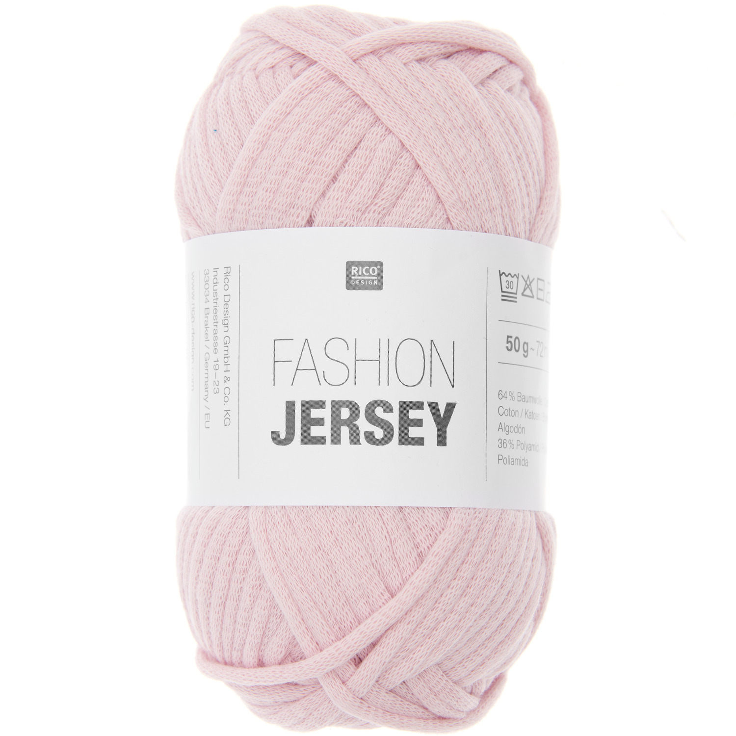 Rico Design Fashion Jersey Blütenrosa