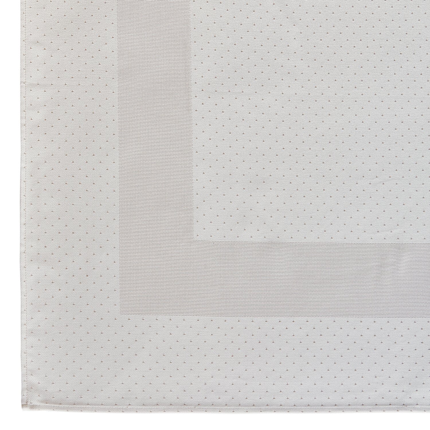 Rico Design Tischdecke beige mit Tupfen 90x90cm