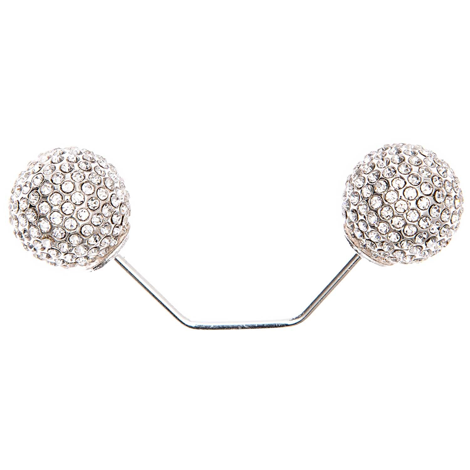 Rico Design Zwei-Perlen-Pin strass 65mm 1 Stück