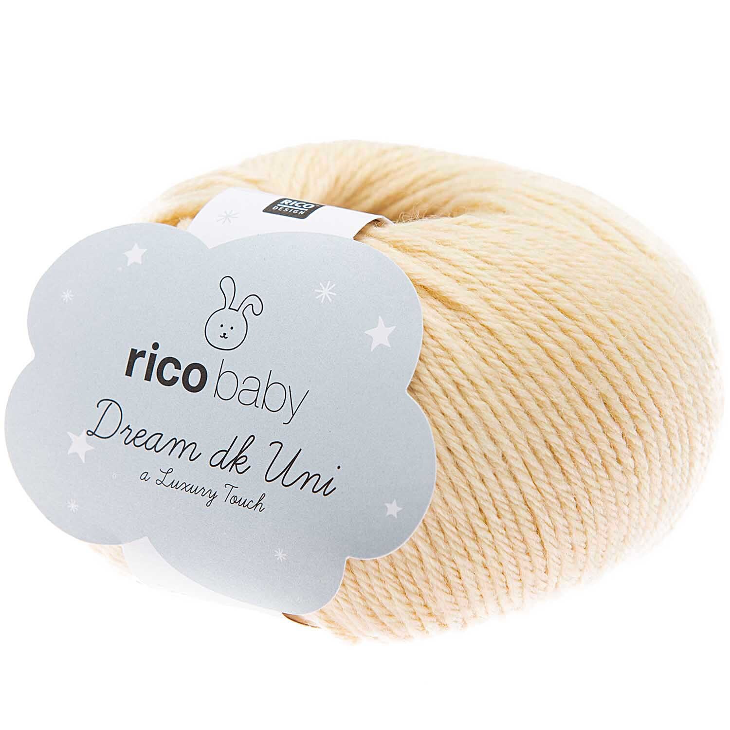 Rico Design Rico Baby Dream dk uni - A Luxury Touch Creme