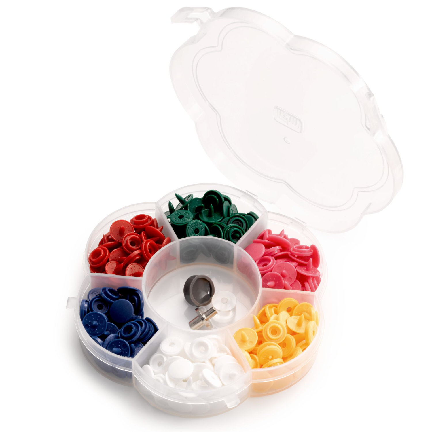 Prym Color Snaps Mini Druckknöpfe Bunt + Werkzeugset