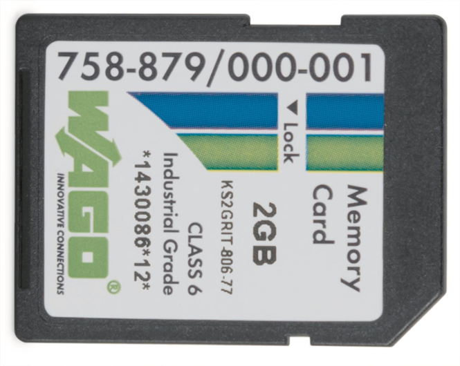 WAGO 758-879/000-001 Speicherkarte SD,SLC-NAND,2 GByte