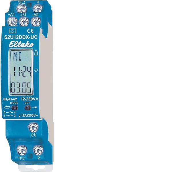 Eltako S2U12DDX-UC Digital 2Kanal (V) Schaltuhr Astro-Funktion 23200901