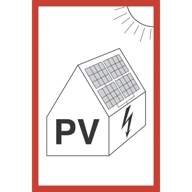 HEIN 179282 Hinweisschild HEIN_179282 Photovoltaik-anlage Folie 148x105mm