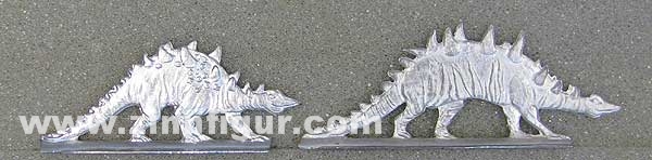 Berliner Zinnfiguren Zwei Polacanthus-Saurier