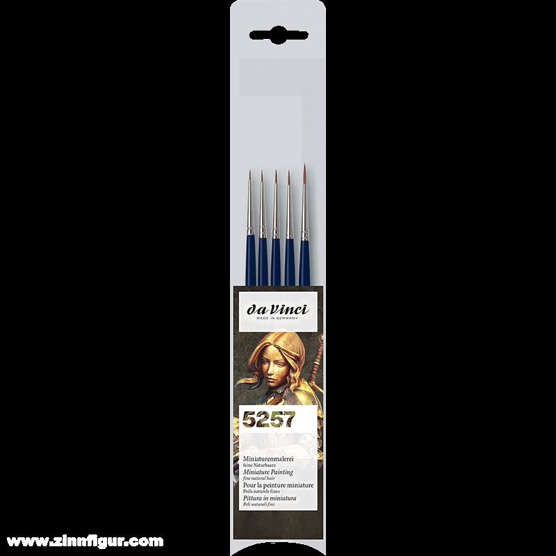 da Vinci Pinsel daVinci Rotmarder-Pinsel Set für Details und Miniaturbemalungen