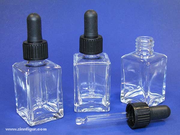 Schmincke Drei Flaschen aus Glas (3 x 28 ml) mit Pipetten