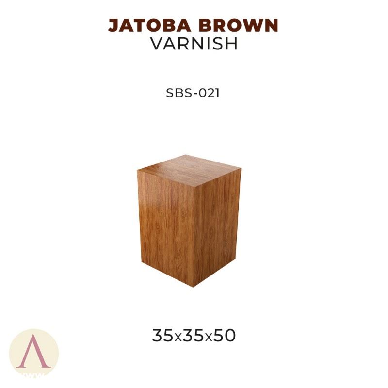 Scale 75 Holzsockel Jatoba 'Braun' 35x35x50