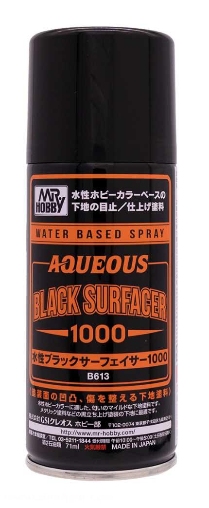 Gunze Sangyo - Mr. Hobby Aqueous Black Surfacer 1000 Spray