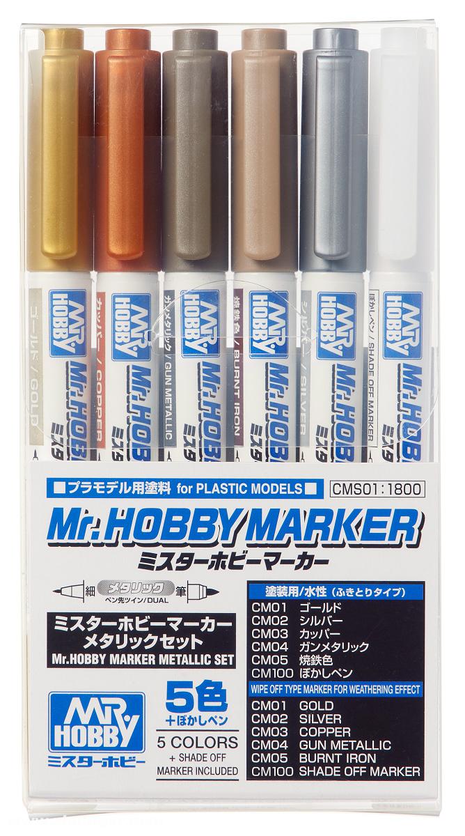 Gunze Sangyo - Mr. Hobby Mr. Hobby Marker Metallic Set
