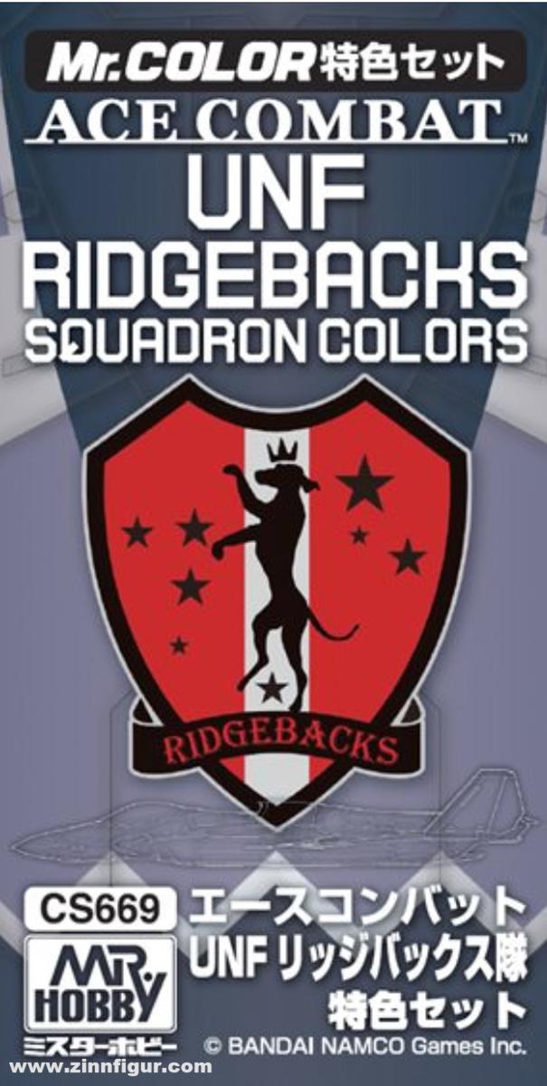 Gunze Sangyo - Mr. Hobby ACE Combat UNF Ridgebacks Squadron Colors