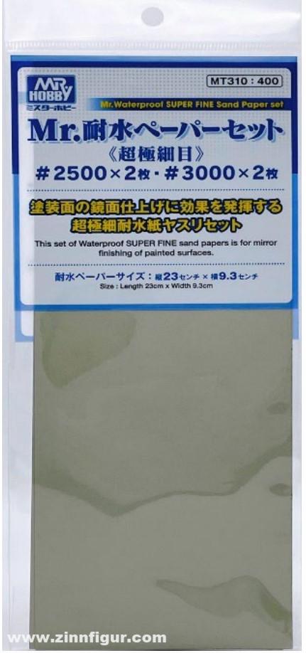 Gunze Sangyo - Mr. Hobby Mr. Waterproof Super Feines Sandpapier Set