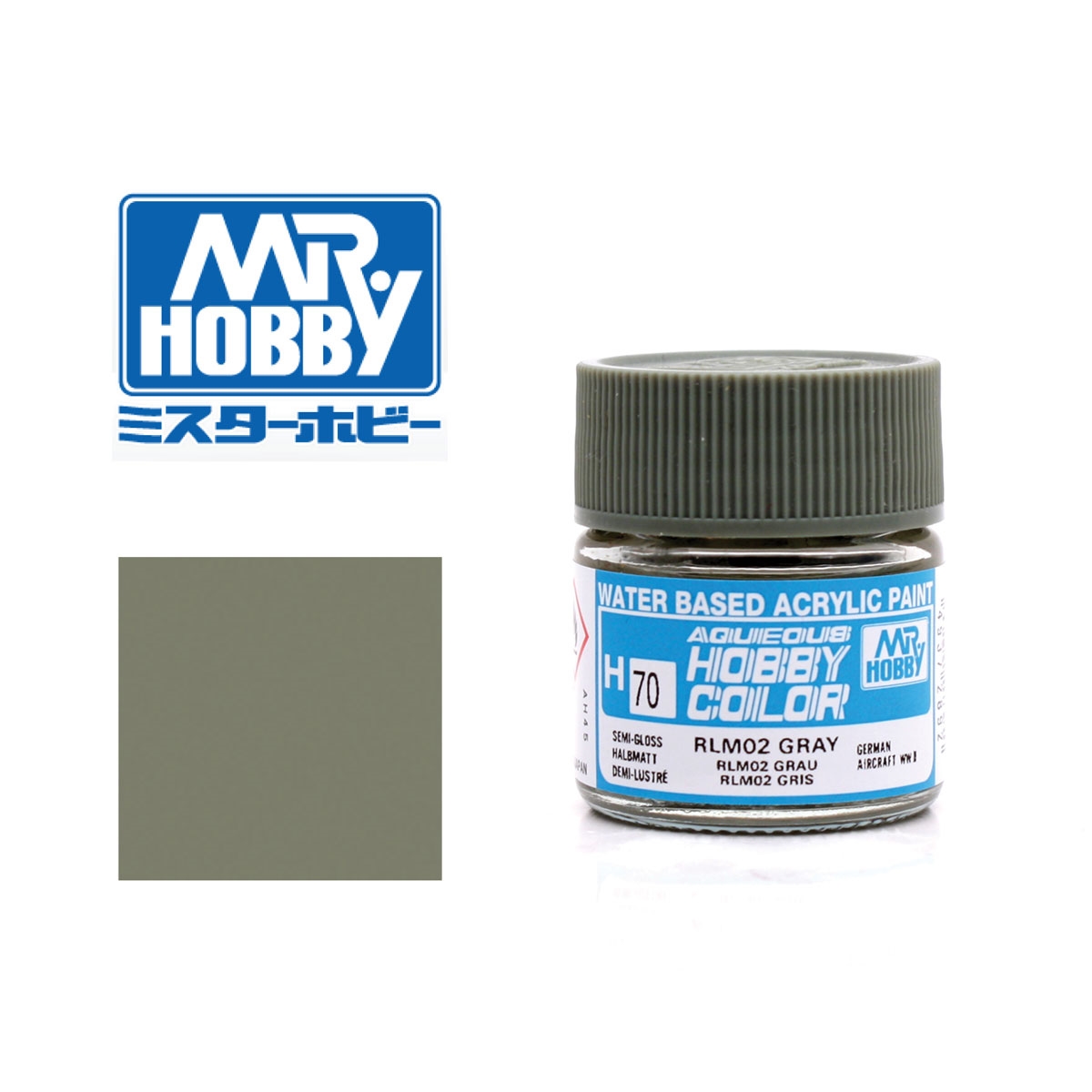 Gunze Sangyo - Mr. Hobby Grau RLM 02 - seidenmatt