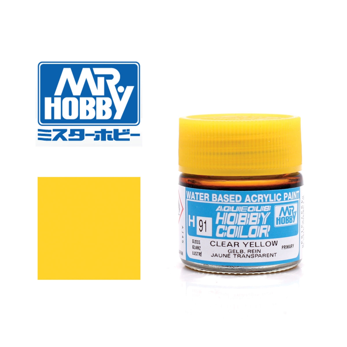 Gunze Sangyo - Mr. Hobby Transparent Gelb - glänzend