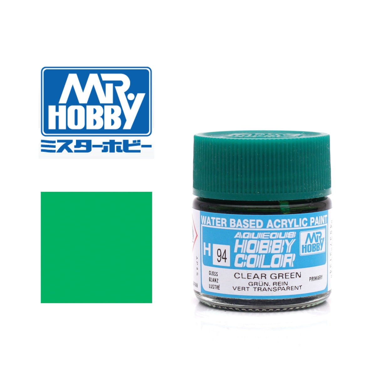Gunze Sangyo - Mr. Hobby Transparent Grün - glänzend