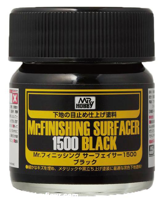Gunze Sangyo - Mr. Hobby Mr. Finishing Surfacer 1500 Schwarz