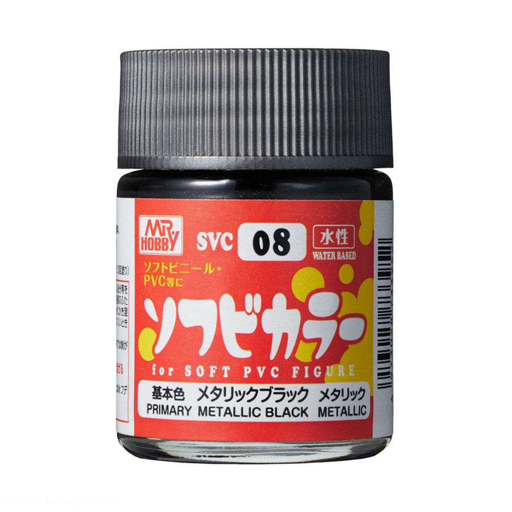 Gunze Sangyo - Mr. Hobby Soft Vinyl Color Metallic Black