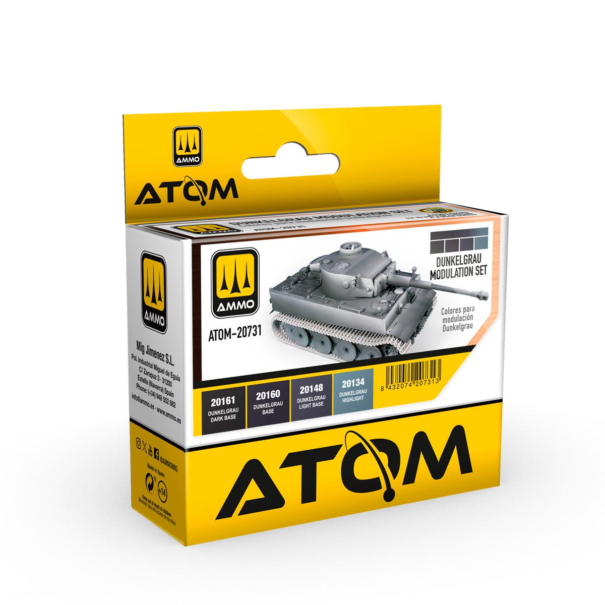 AMMO by Mig Jimenez ATOM Dunkelgrau Modulation Set